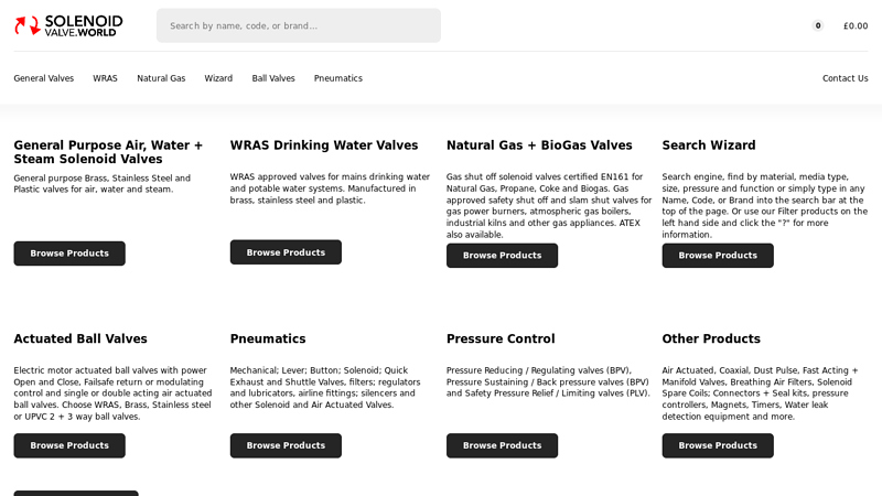 Buy Solenoid Valves Online UK | Air Pressure Regulator | Pneumatic Fittings