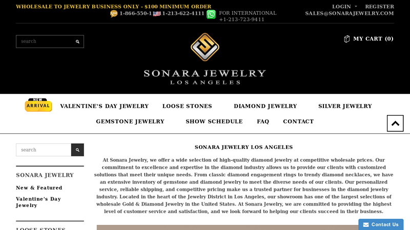 Wholesale Diamond, Gemstone, & Sterling Silver Jewelry | Los Angeles C Sonara Jewelry