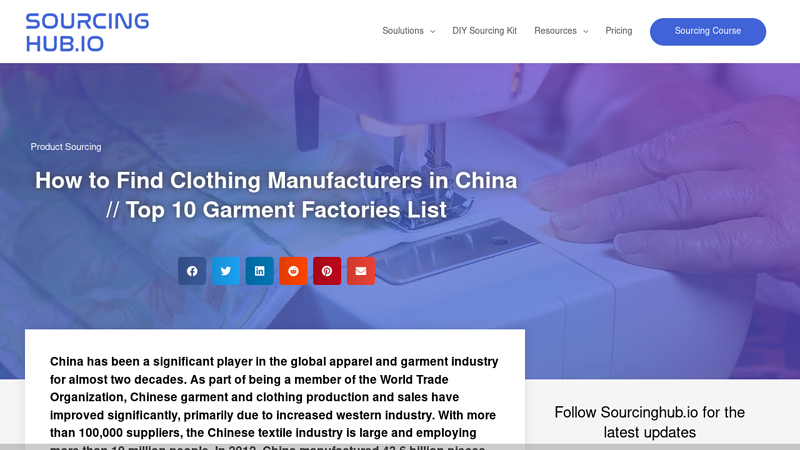 Image of How to Find Clothing Manufacturers in China // Top 10 Garment Factories ...