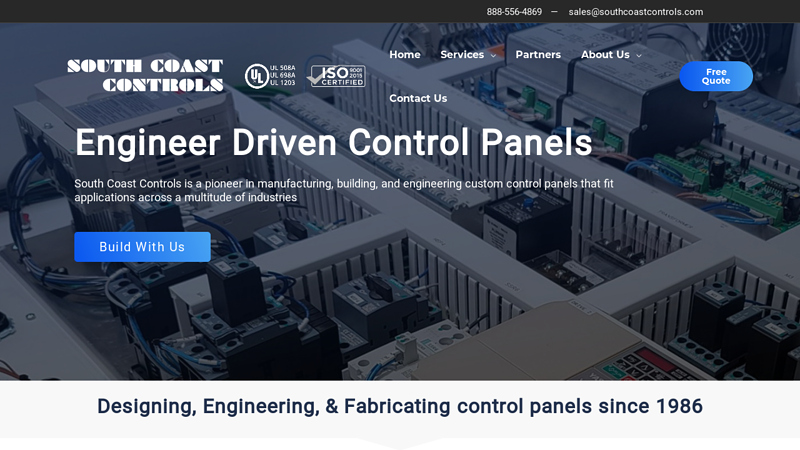 South Coast Controls - Control Panel Manufacturer