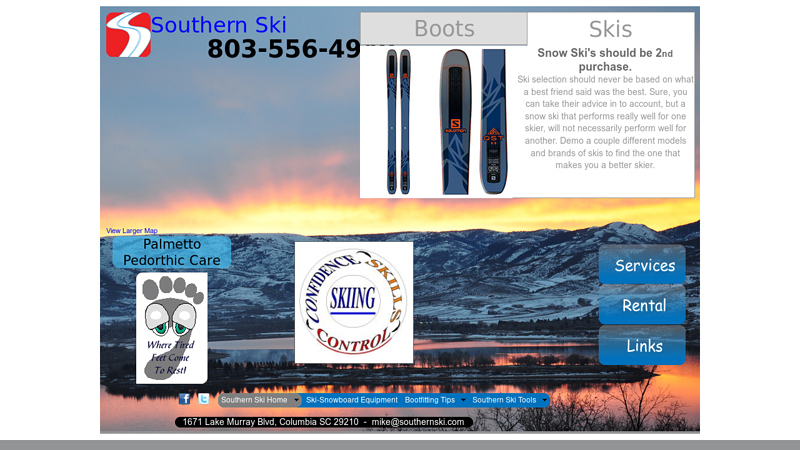 SOUTHERN SKI - Ski Shop dedicated to : Snow Ski Equipment, Custom Bootfitting information, Bootfitting Tools, and Boot fitting Equipment