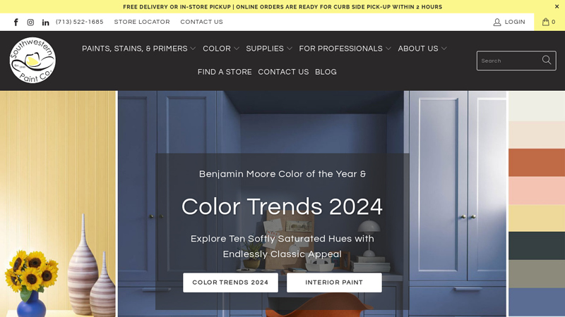 Southwestern Paint | Houston, TX Preferred Benjamin Moore Paint Store