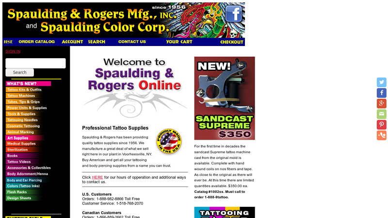 Tattoo Supplies | Tattoo Equipment | Tattoo Supply | Spaulding-Rogers.com