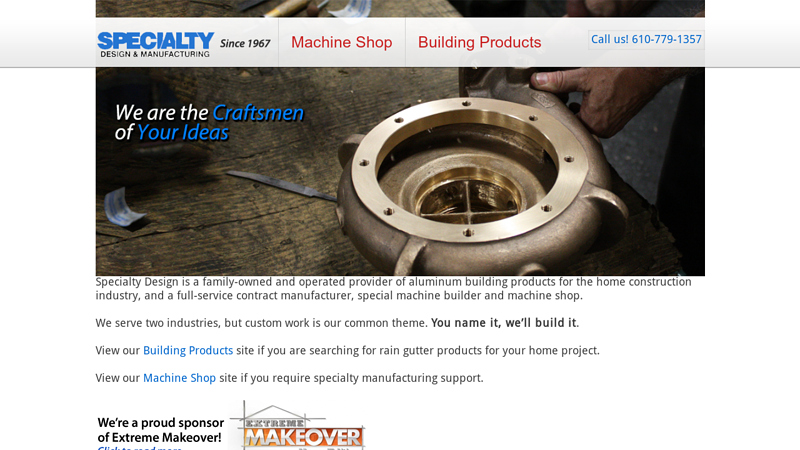 Specialty Design, Manufacturing & Building Products in Reading, PA