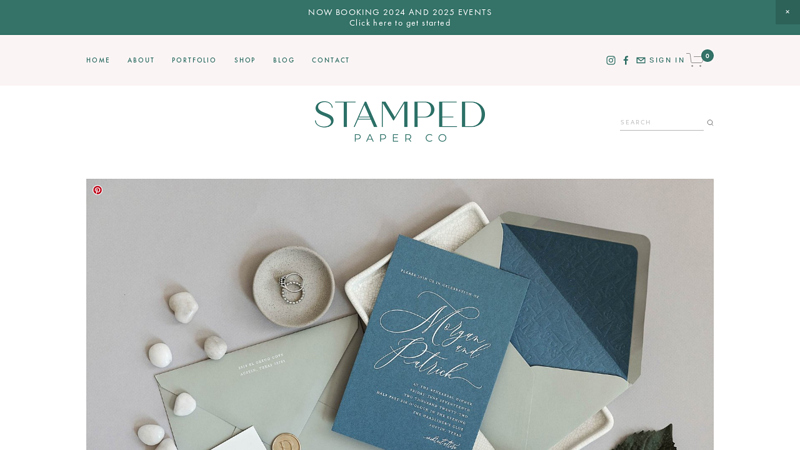 Stamped Paper Co. | Elegant Invitations for Weddings and Special Occasions