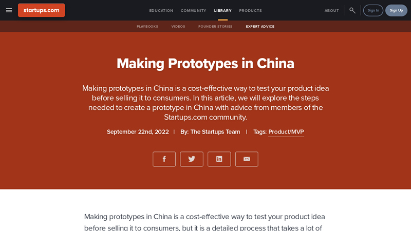 Image of Making Prototypes in China | Startups.com