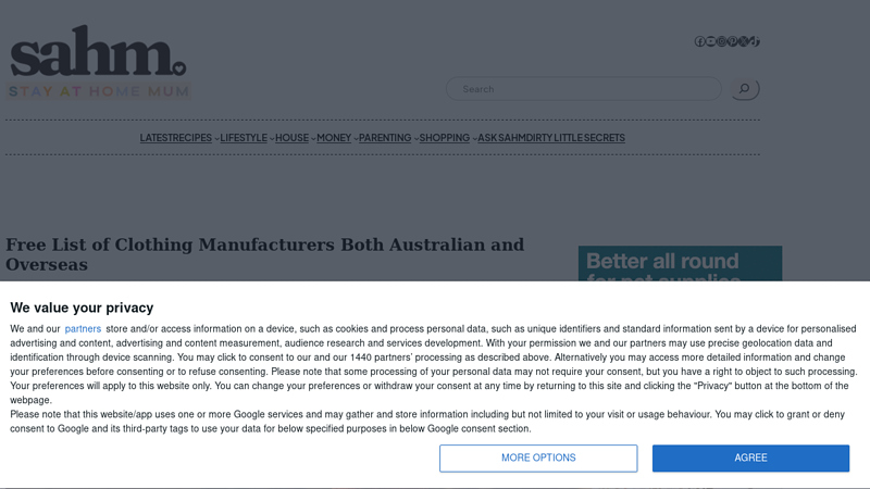 Image of Free List of Clothing Manufacturers Both Australian and Overseas