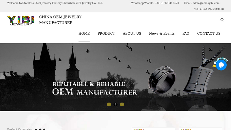 Image of Stainless Steel Jewelry Manufacturer | OEM Steel Jewelry Factory