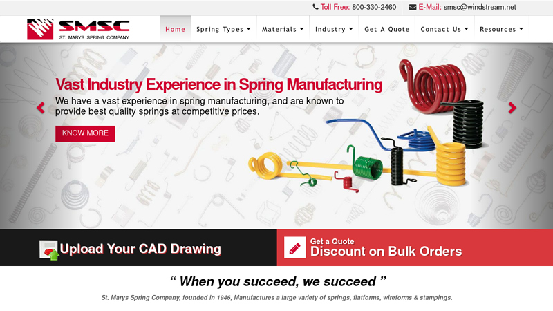 Custom Spring Design Manufacturing of Springs, Flatforms, Wireforms and Stampings