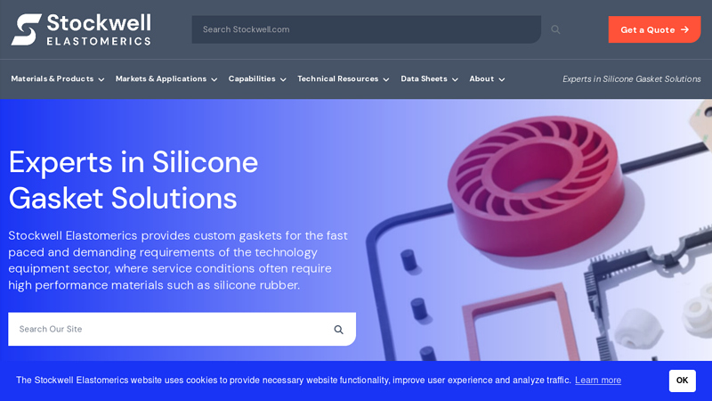 Custom Silicone Gaskets, Custom Gaskets Manufacturing | Stockwell Elastomerics