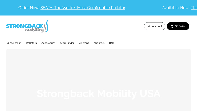 Strongback Mobility - High-Quality Wheelchair and Rollator Designs