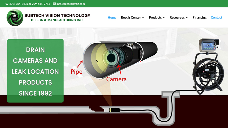 Sewer Line Cameras | Subtech Design & Manufacturing Inc.