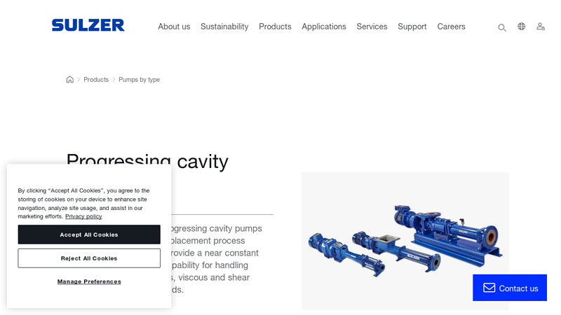 Image of Progressing cavity pumps | Sulzer