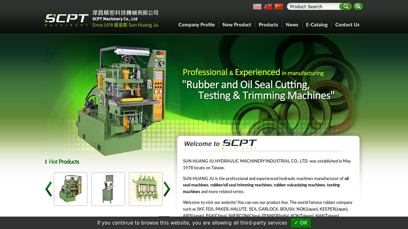 SCPT Machinery- Oil Seal Machines Manufacturer | Sun Huang Ju Hydraulic Machinery