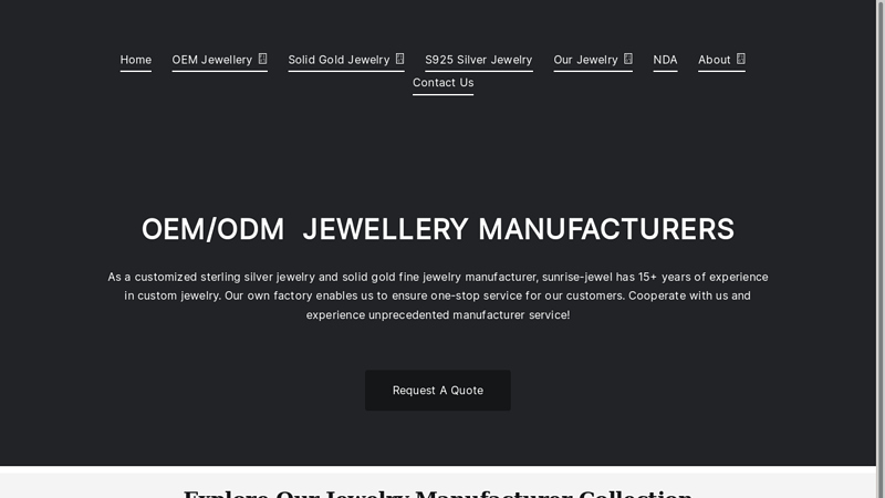 OEM/ODM Custom Jewellery Manufactures