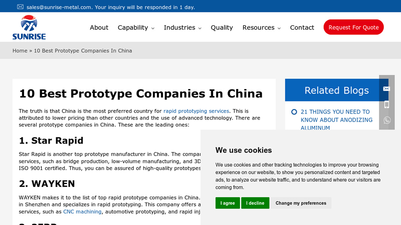 Image of 10 Best Prototype Companies In China