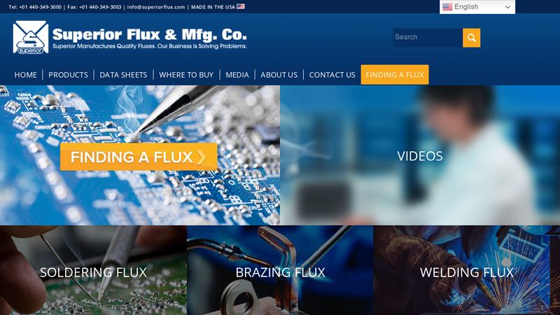 Superior Flux Home Page | Superior Flux & Mfg. Co.