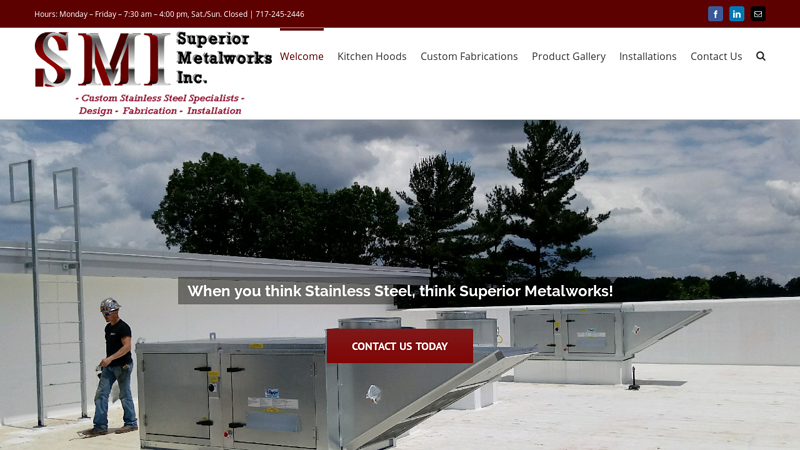 Welcome - Superior Metalworks Inc. | Carlisle, Pennsylvania