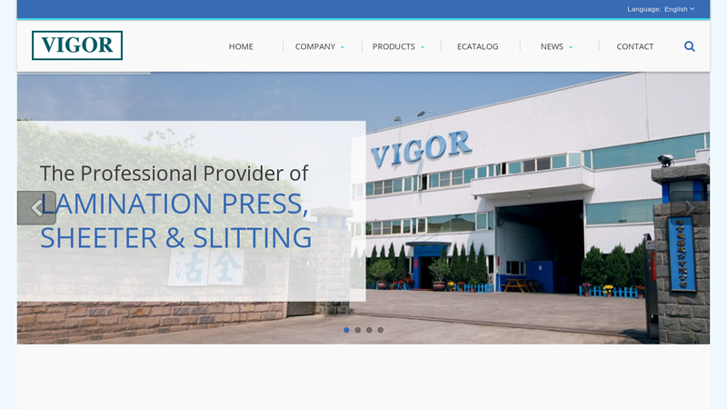 Lamination Press | Sheeter & Slitting Machinery Supplier | Vigor Machinery