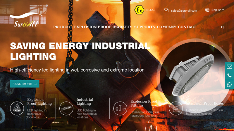 Industrial LED Lighting & Explosion Proof Lamp Supplier/Factory/Manufacturer | SUREALL