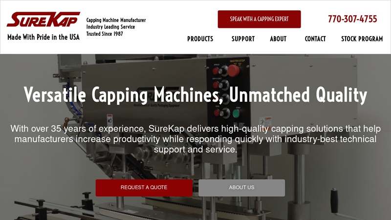 Leading Capping Machine Manufacturing Company | SureKap