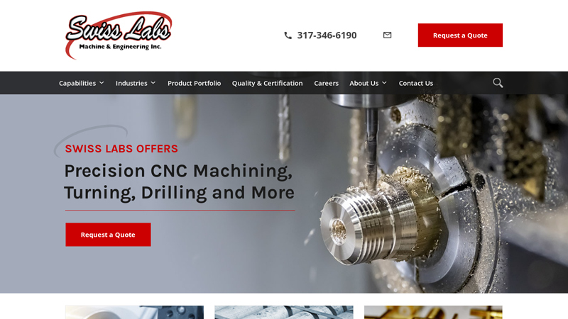 Precision Swiss & CNC Machining | Swiss Labs Machine & Engineering