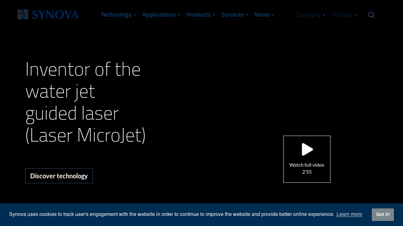 Laser Systems for Metal, Diamond and Semiconductor industries | Synova - Synova SA