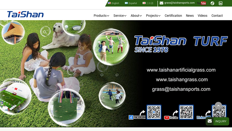 Artificial Turf | Artificial Lawn | China Artificial Grass Manufacturer | Taishan