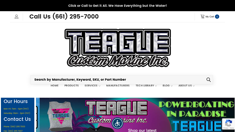 Performance Marine Parts | Ski Boat Parts Online | Teague Custommarine