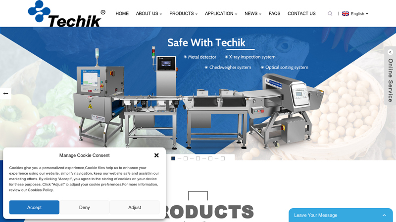 Metal Detector, Checkweigher System, X-ray Inspection System - Techik