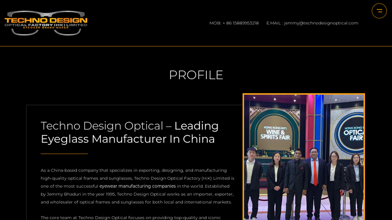 Image of Leading Eyeglass Manufacturer in China | Techno Design Optical