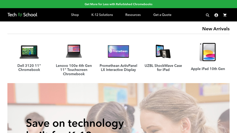 Chromebooks, iPads, Macs and Windows Devices for K-12 | Tech to School