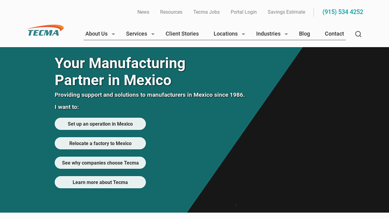 Mexico Manufacturing | Tecma ? US (915) 975 7563