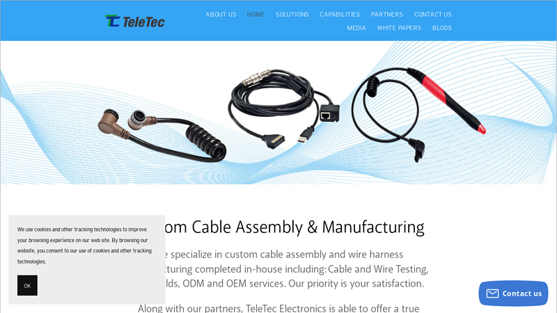 TeleTec Electronics  Custom Cable Assembly & Electronics Contract Manufacturer