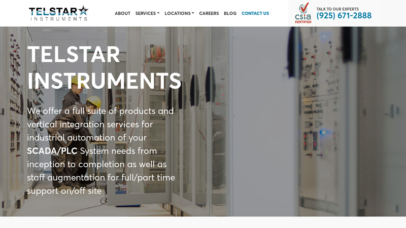 Industrial Automation Company in California // TELSTAR INC