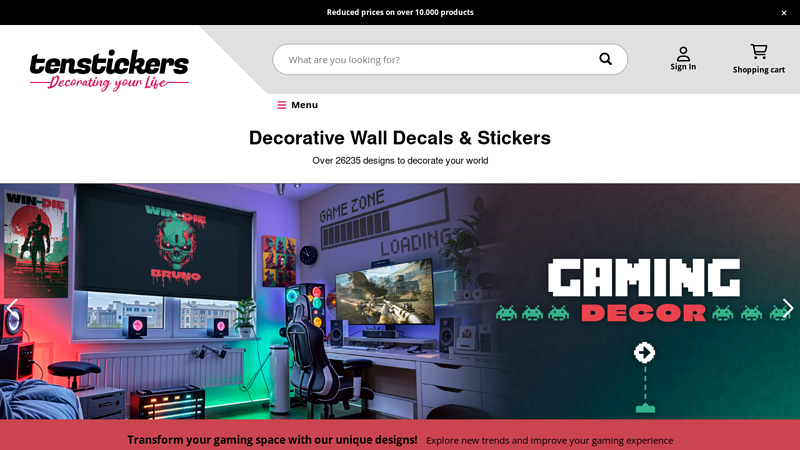 Wall Decals and Wallpapers for home decoration - TenStickers