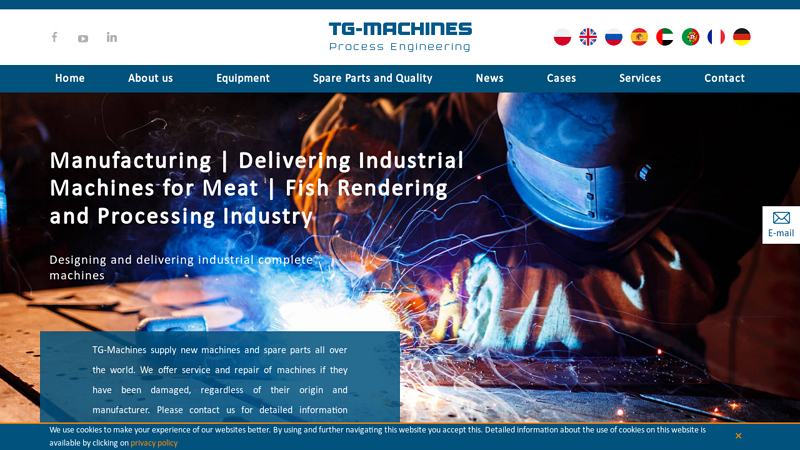 Processing Technology | Industrial Machines for Meat and Fish | TG-Machines