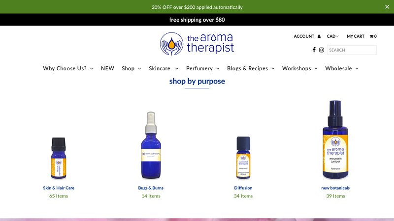 The Aromatherapist Organic & Wildcrafted Essential Oils & Hydrosols