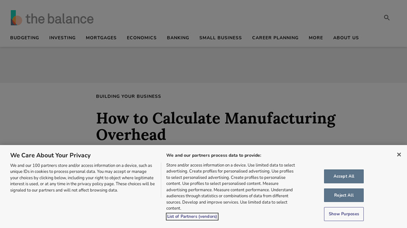 Image of How to Calculate Manufacturing Overhead