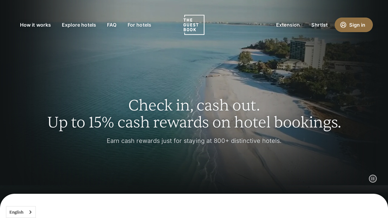 The Guestbook - Hotel Cash Rewards Program