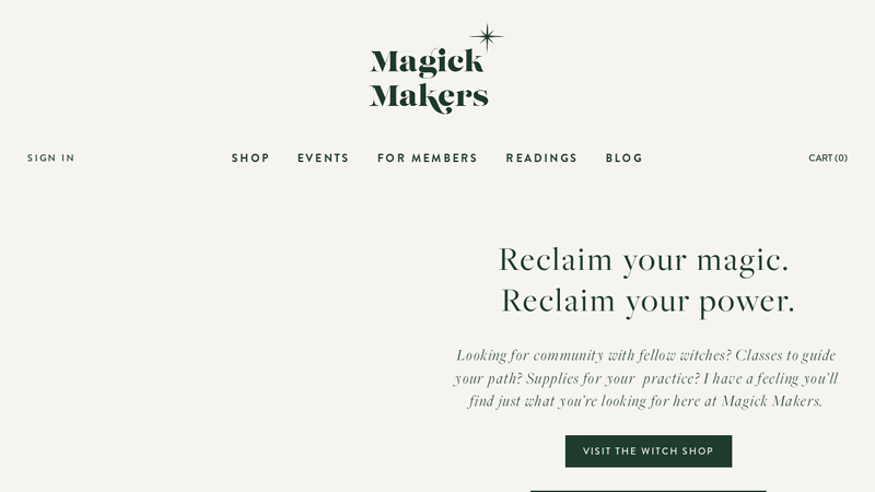 The Magick Makers | A general store for the modern witch