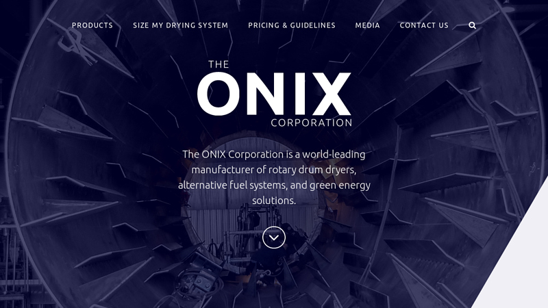 The ONIX Corporation: Alternative Fuel Systems | Rotary Drum Dryers