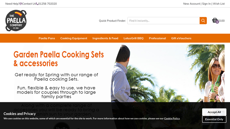 The Paella Company - Paella Pans, Cooking Equipment and high quality Spanish Food Supplier