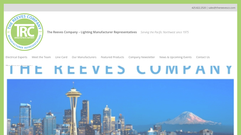 The Reeves Company  Lighting Manufacturer Representatives  Serving the Pacific Northwest since 1975