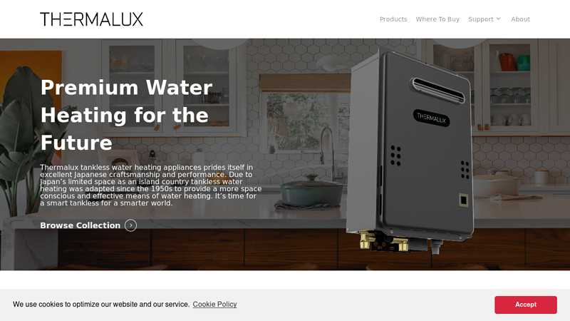 Thermalux Tankless Water Heaters - Water Heating for the Future