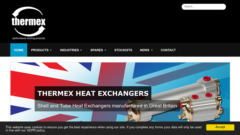 Thermex Heat Exchangers and Oil Coolers, UK Manufacturers