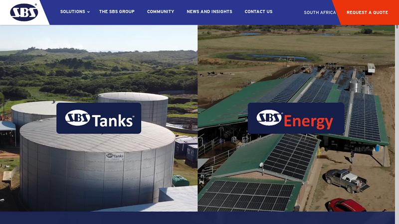 Industrial & Commercial Steel Water Tanks - SBS Water Tanks - SBS Group