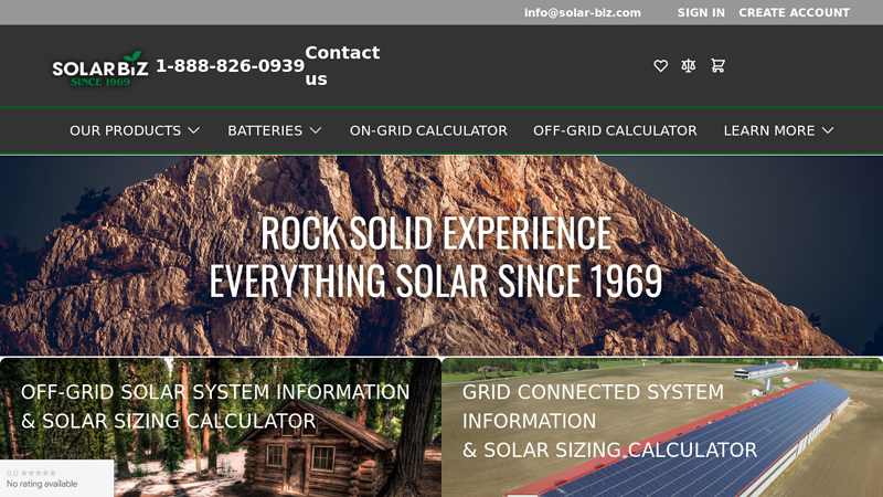 Off Grid Solar Systems, Solar Batteries & Inverters | Solar Biz