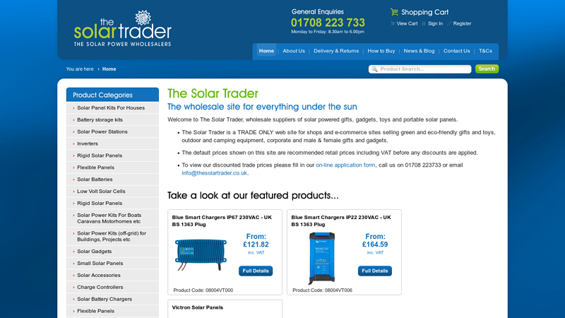 The Solar Trader: Wholesale solar panels, accessories, toys & gifts part of select solar limited