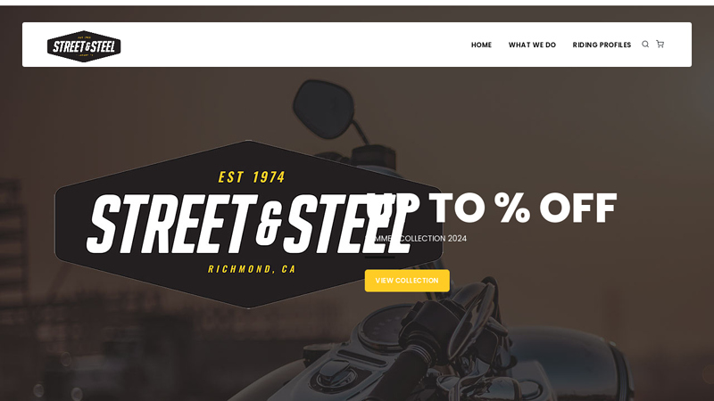 Street And Steel Website: Premium Motorcycle Jackets, Vests, Helmets And More